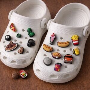 Crocs Jibbitz 20 Charms Lot / NEW / Food / Fun / Cool Bundle